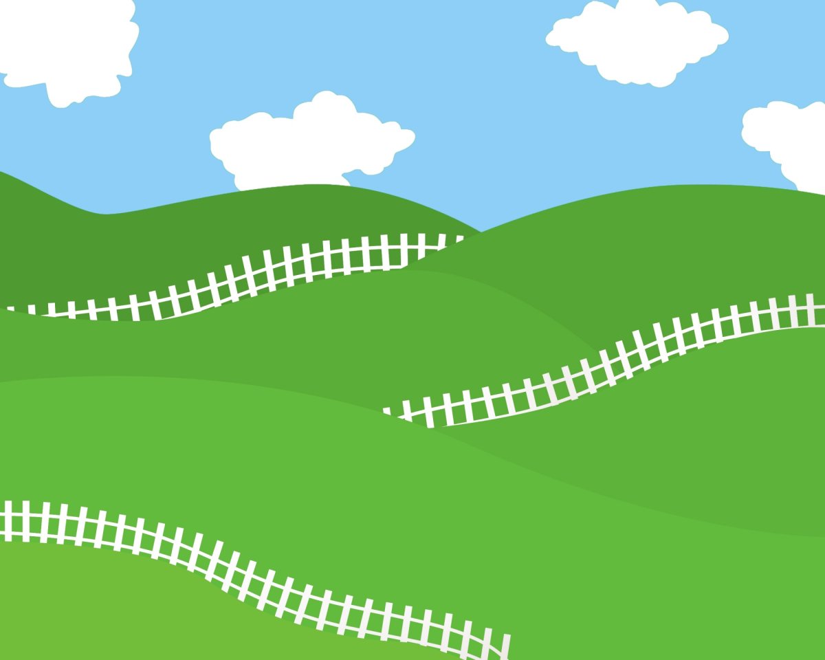 Зеленый холм рисунок