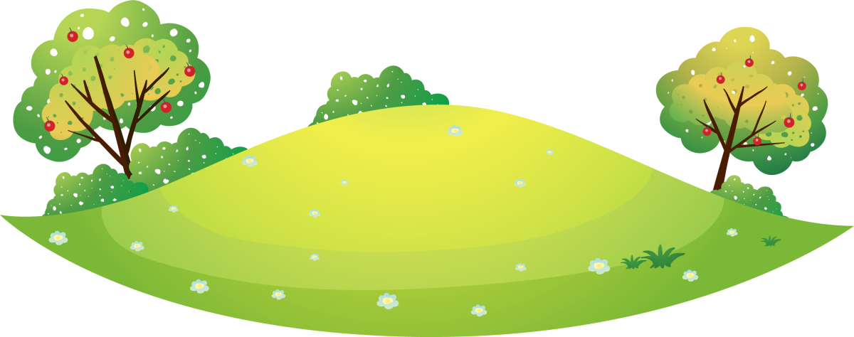 Зеленый склон клипарт