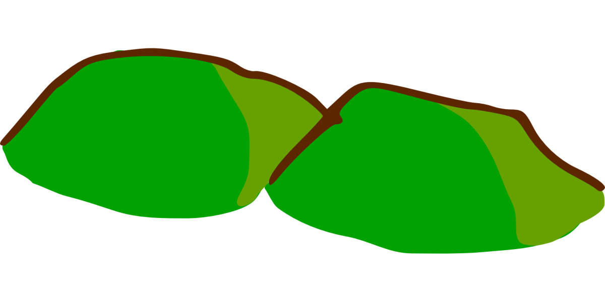 Холмы для аппликации без фона