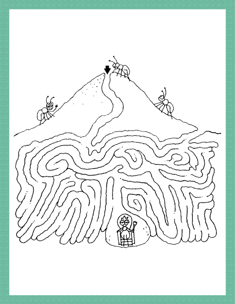 Муравейник карандашом