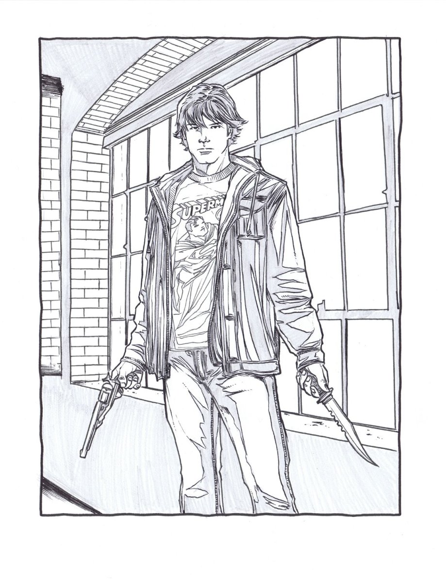 Раскраски сверхъестественное антистресс