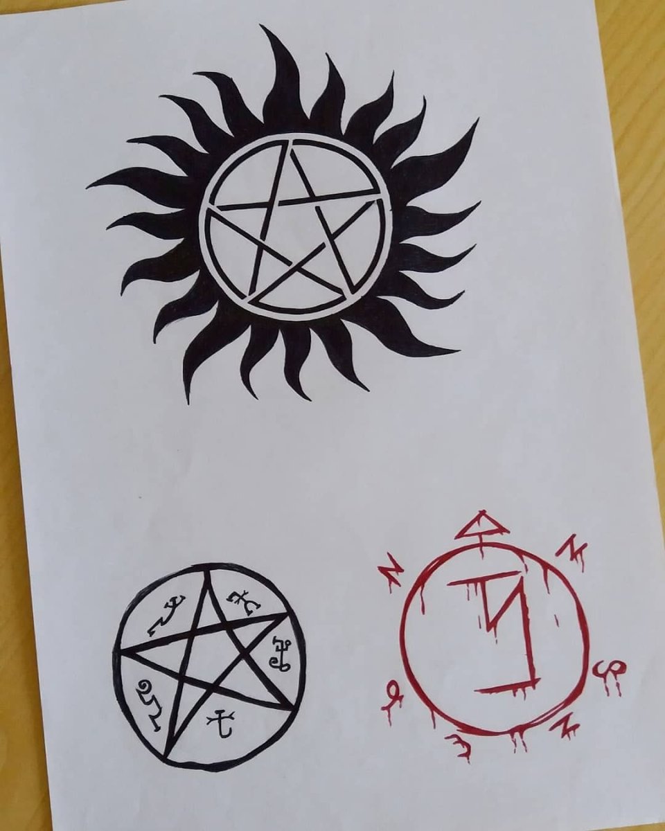 Эскиз фандома сверхъестественное