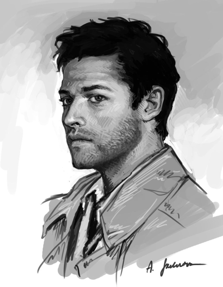 Миша Коллинз сверхъестественное арт