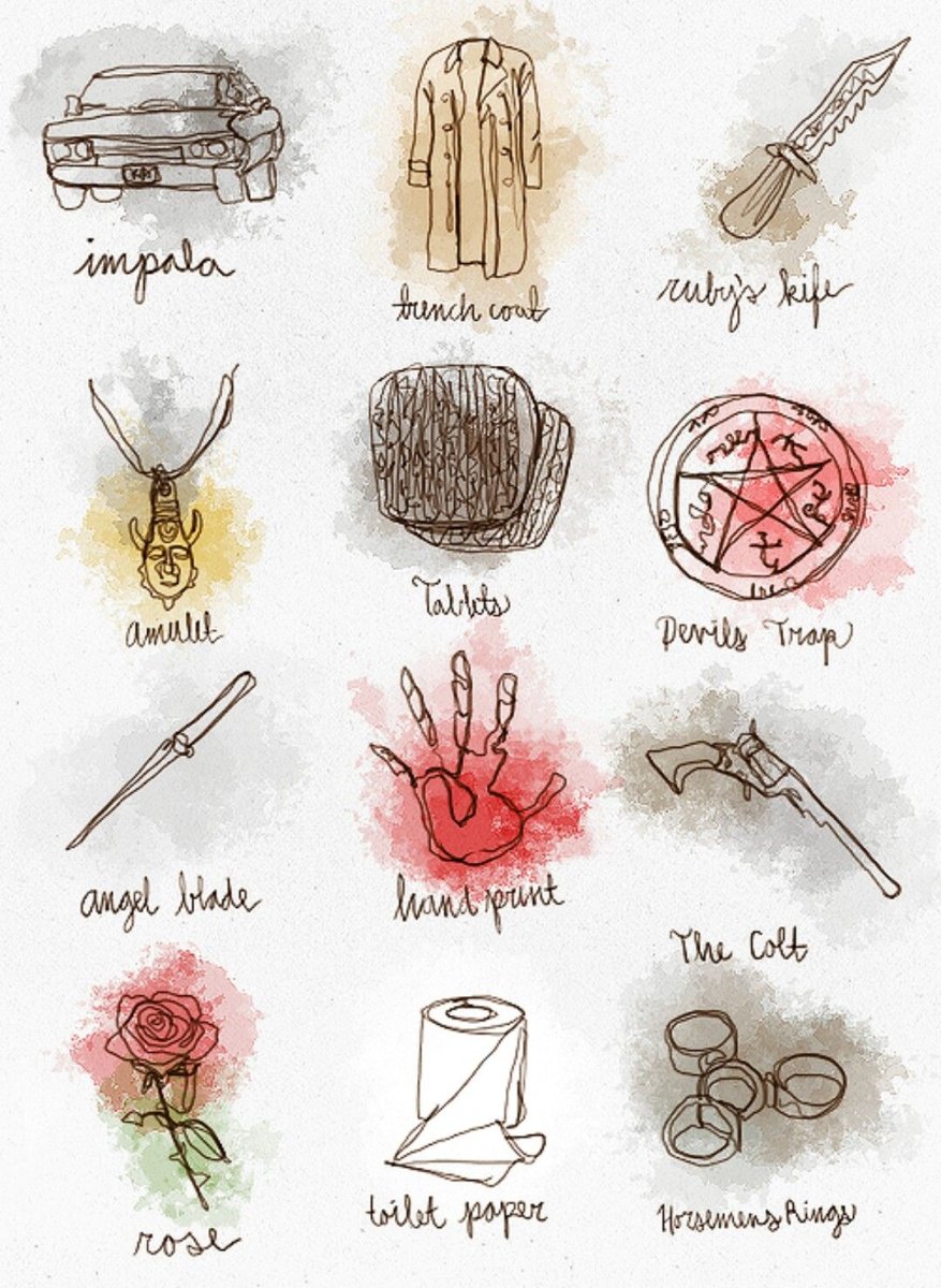 Эскизы тату в стиле сверхъестественное