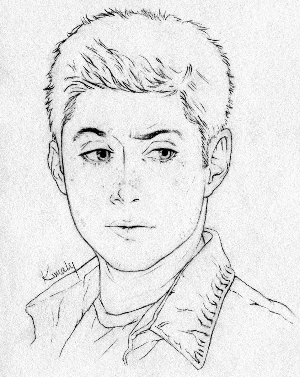 Рисунок Дина винчестера