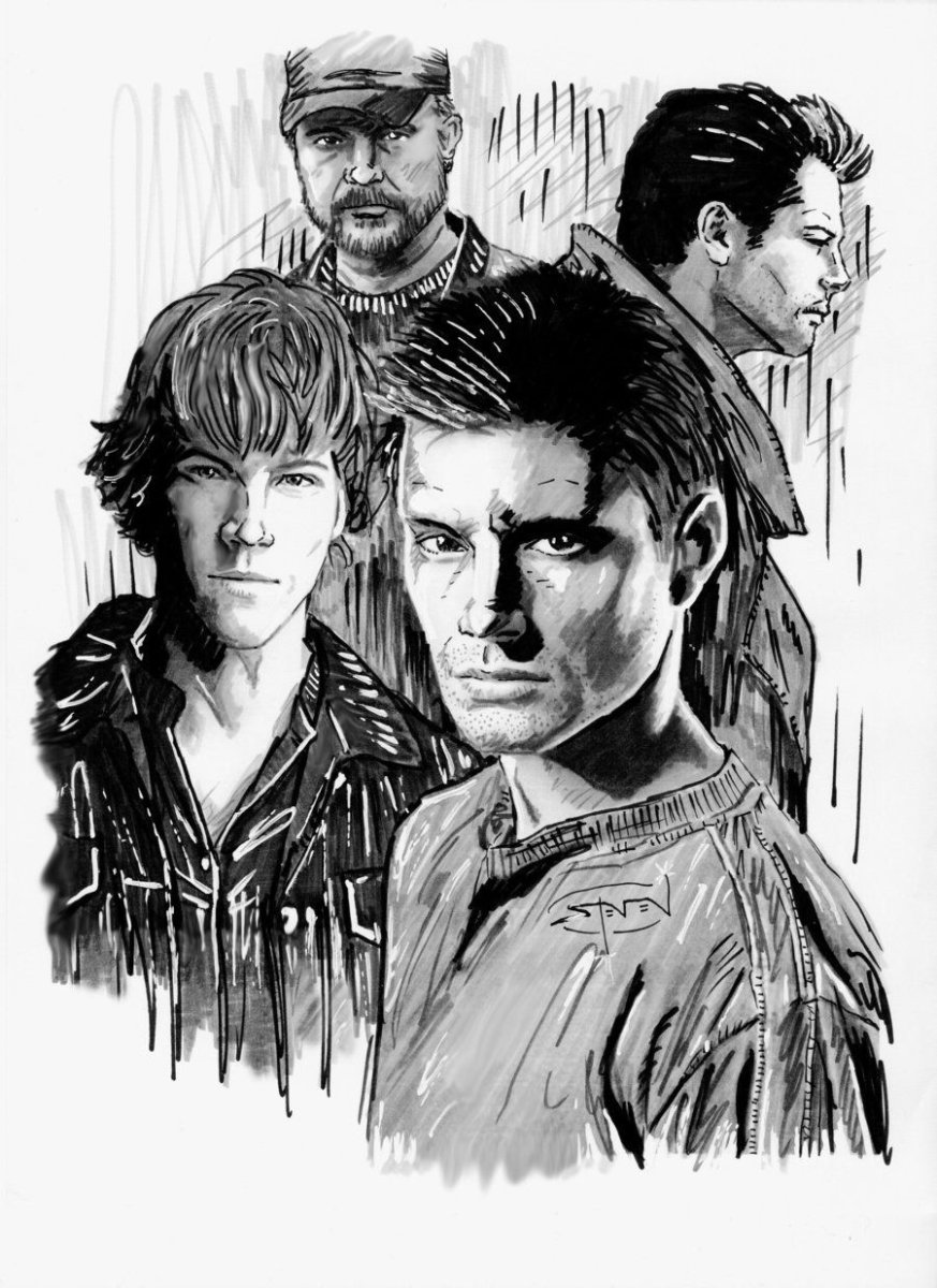 Арты сверхъестественное Бобби Сэм Дин