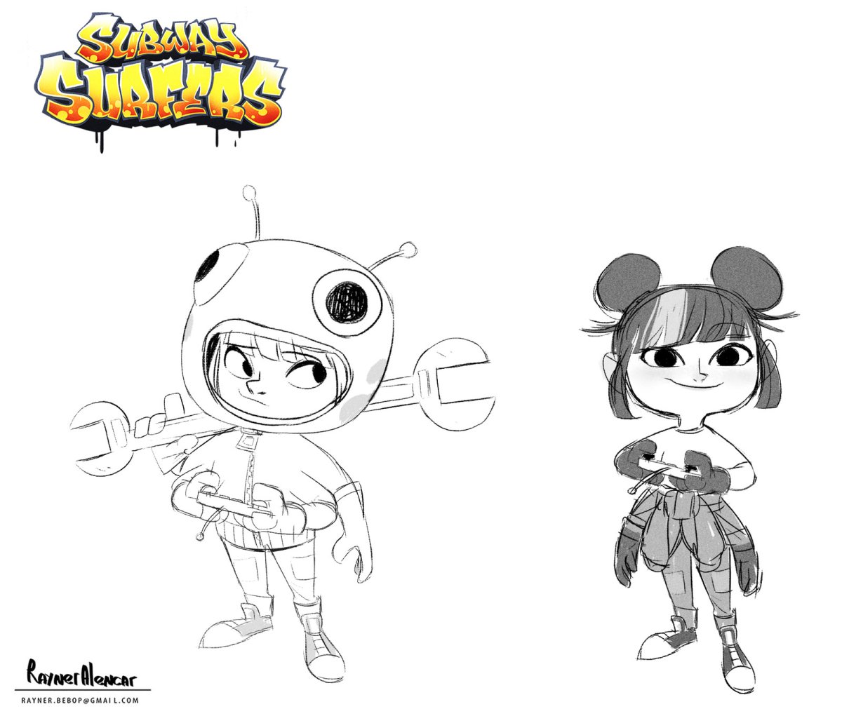 Сабвей сёрф раскраска