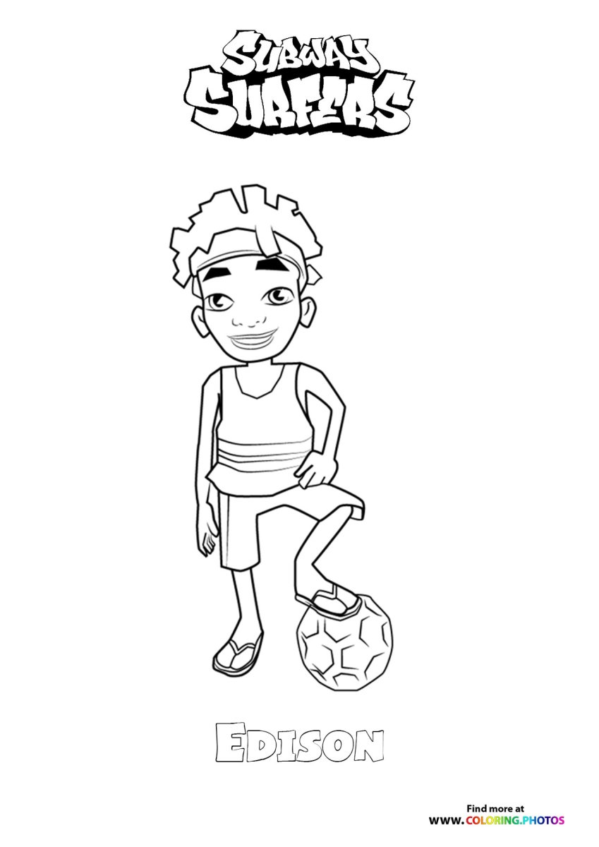 Сабвей серфер раскраска