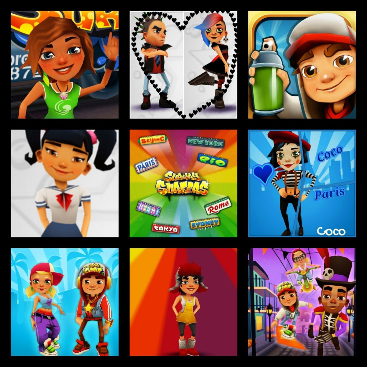 Сабвей сёрф раскраска