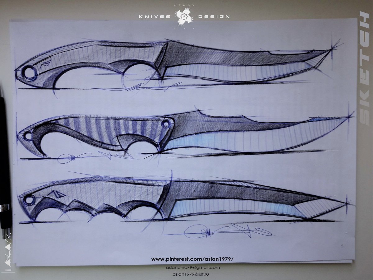 Наброски ножей