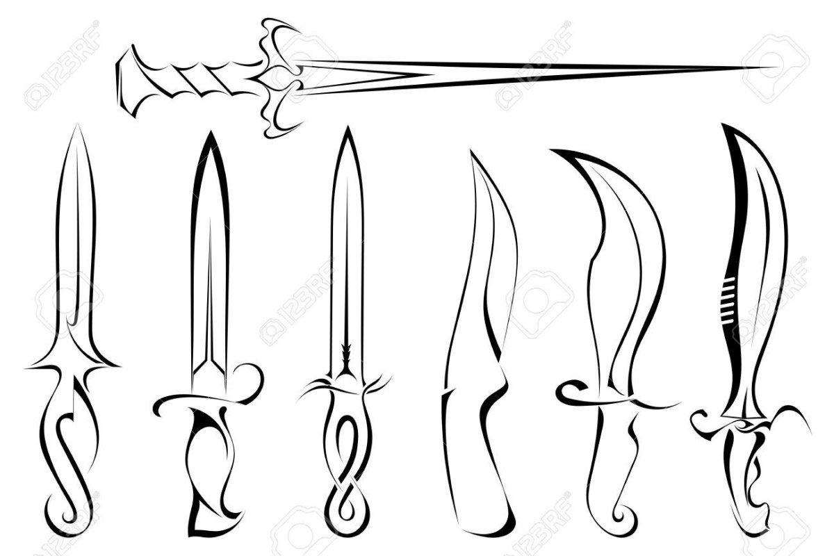 Стилизованный кинжал