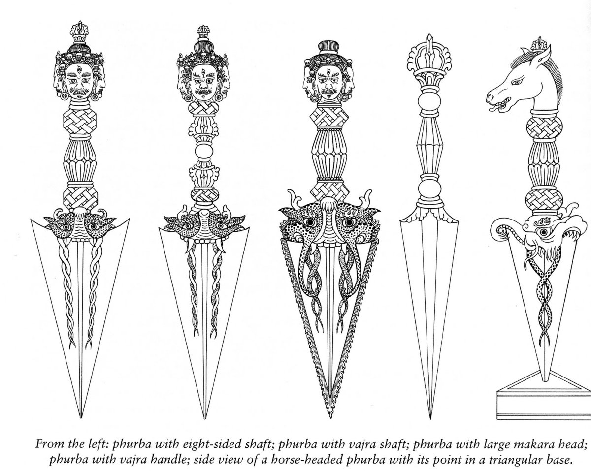 Буддийский ритуальный кинжал пурба