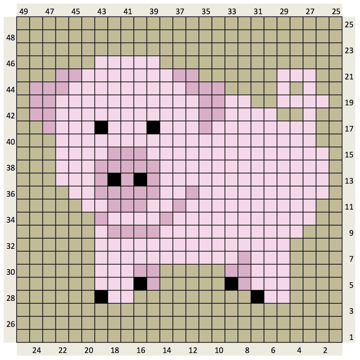 Графический диктант сложный