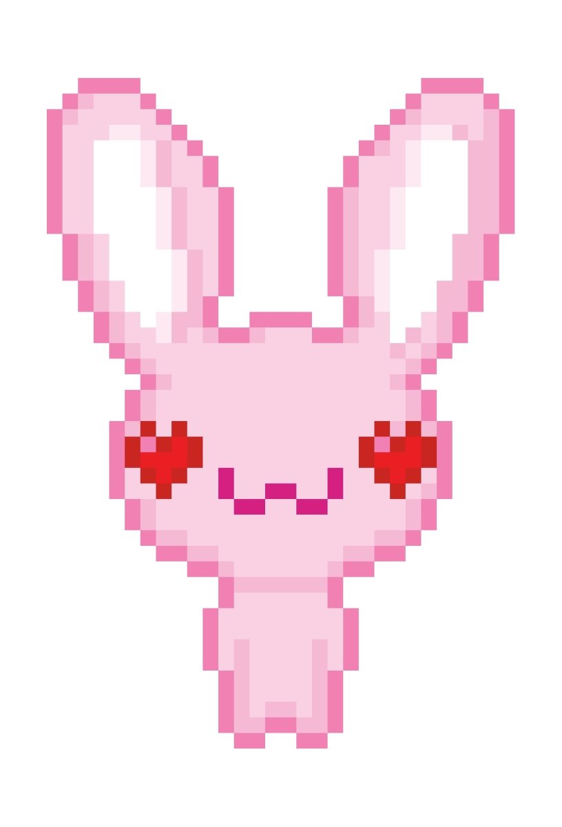 Зайка из пикселей