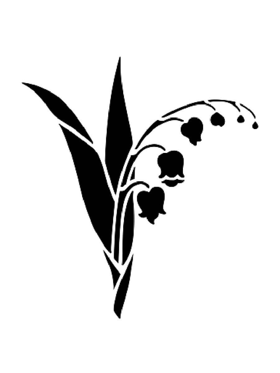 Ландыш раскраска для детей