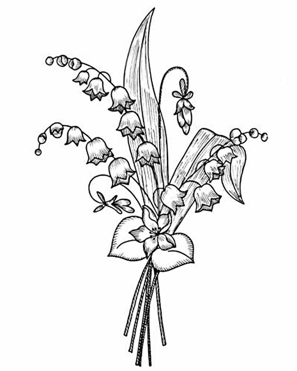 Ландыш эскиз