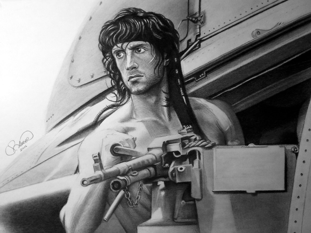 Сильвестр Сталлоне портрет