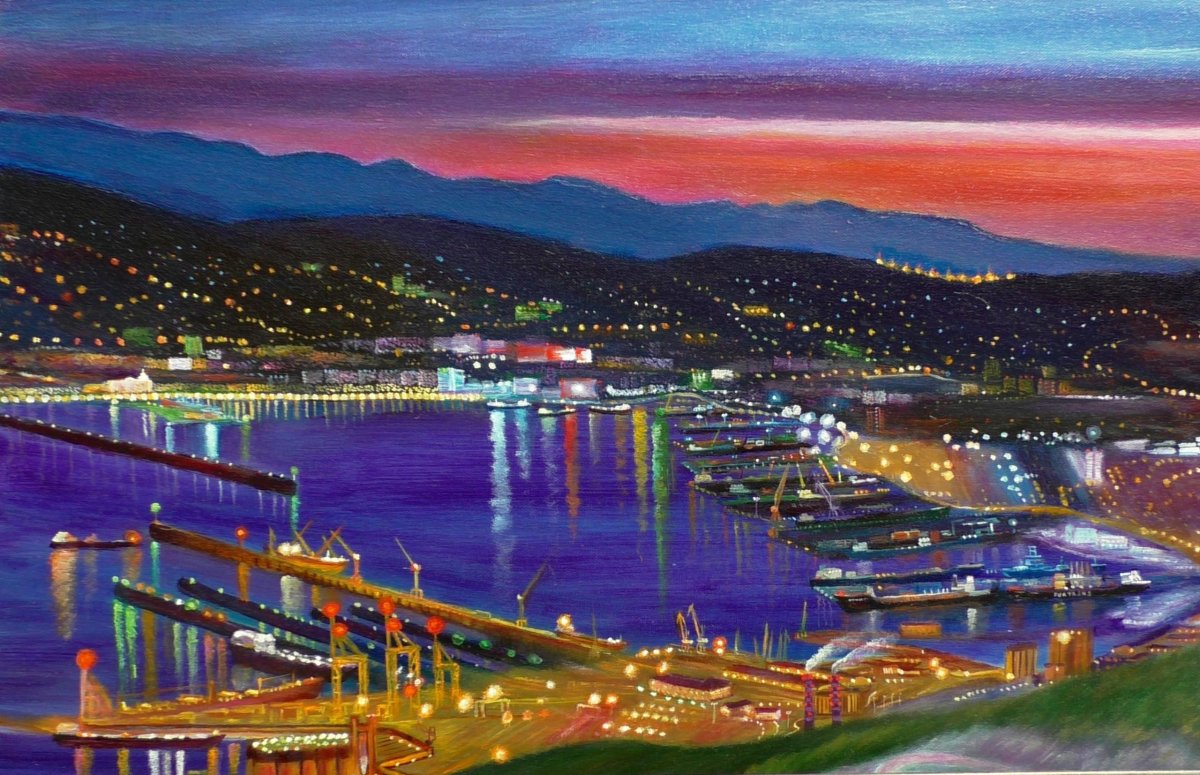 Новороссийск ночные аллеи