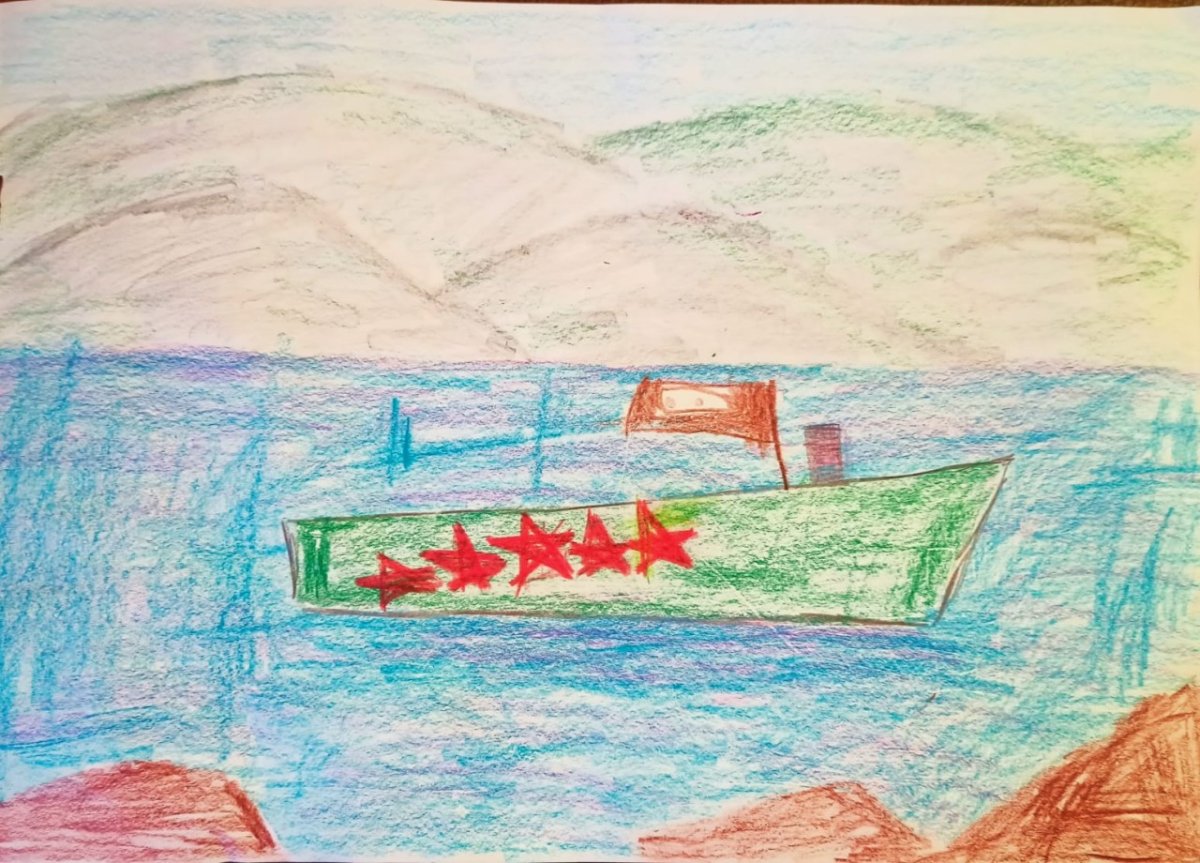 Памятник затопленным кораблям в Севастополе рисунок