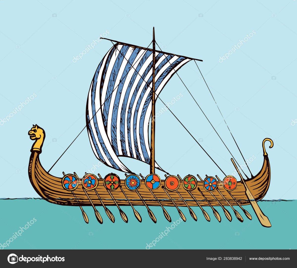 Корабль викингов 6 класс