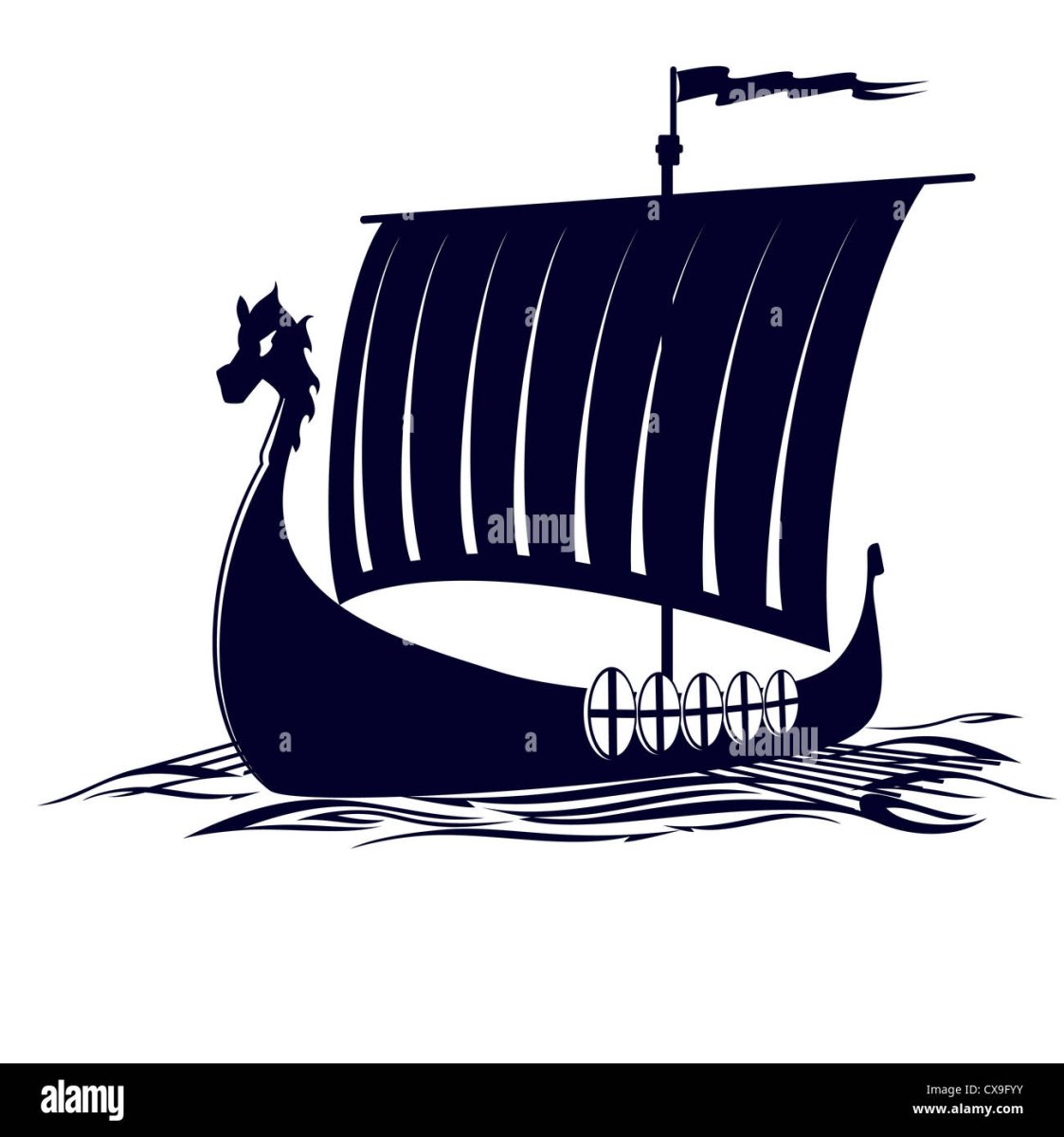 Греческий корабль вектор