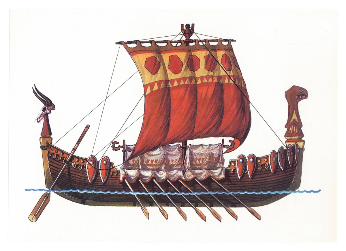 Корабль Ладья древней Руси