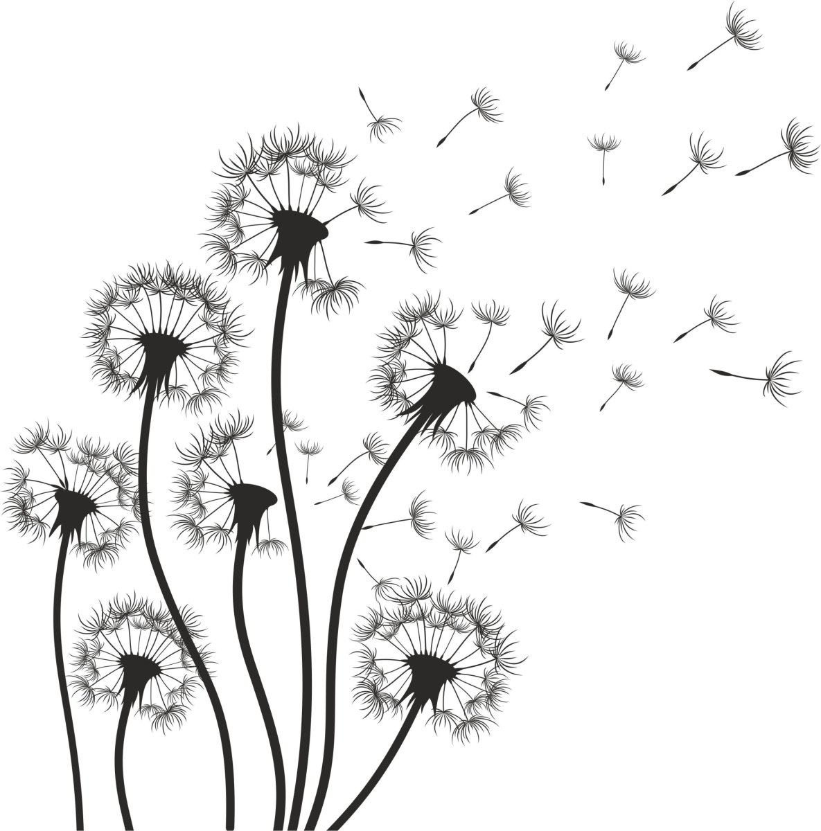 Девочка летит на одуванчике