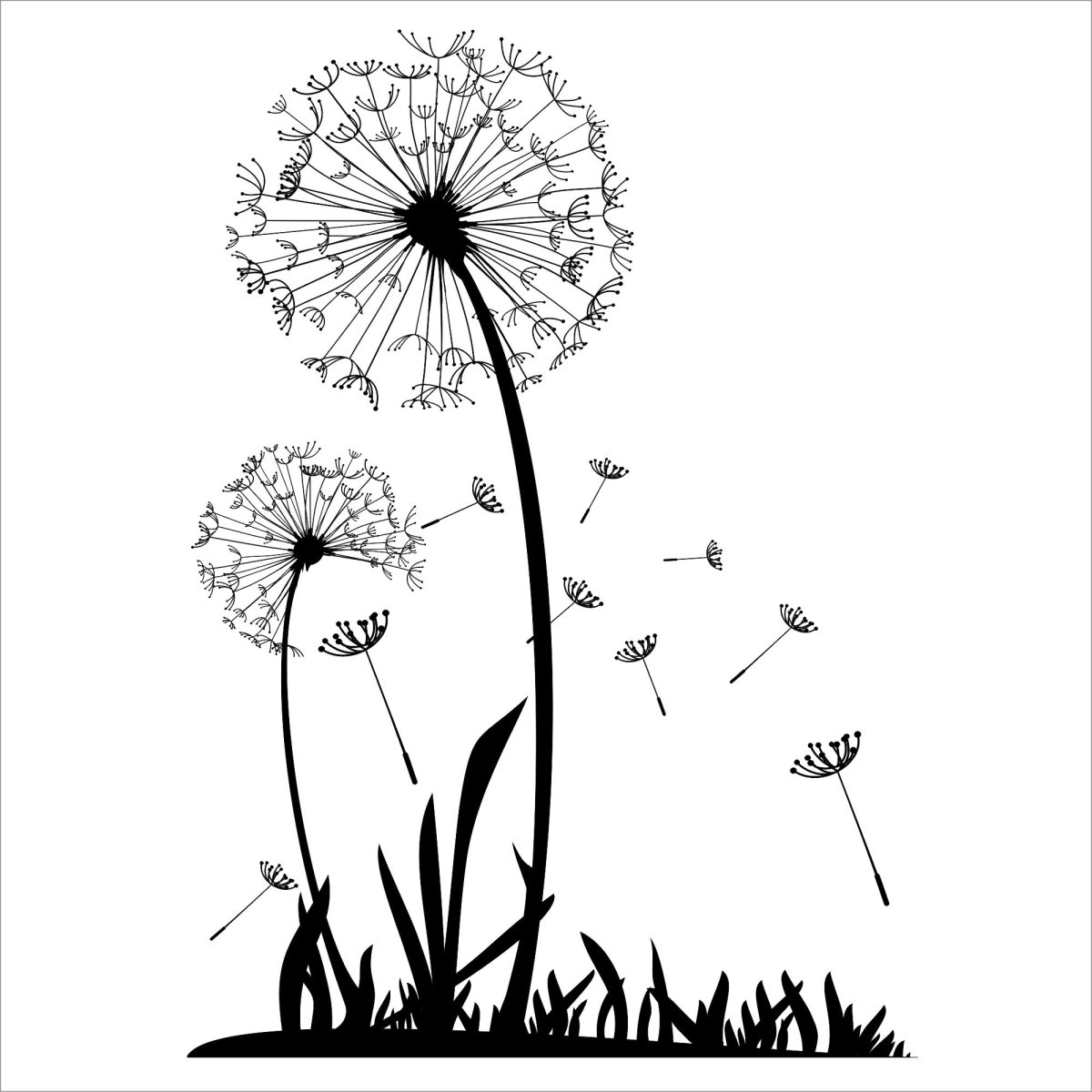 Одуванчик рисунок