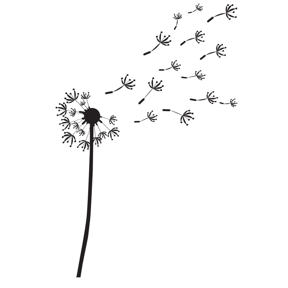 Одуванчики акварелью