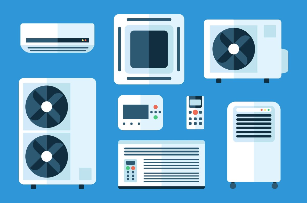 Вектор монтаж кондиционера