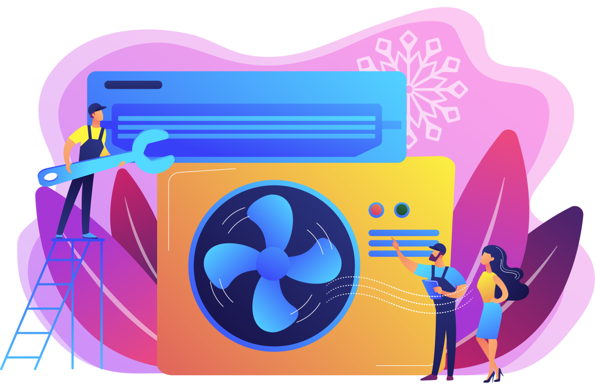 Нарисованный кондиционер