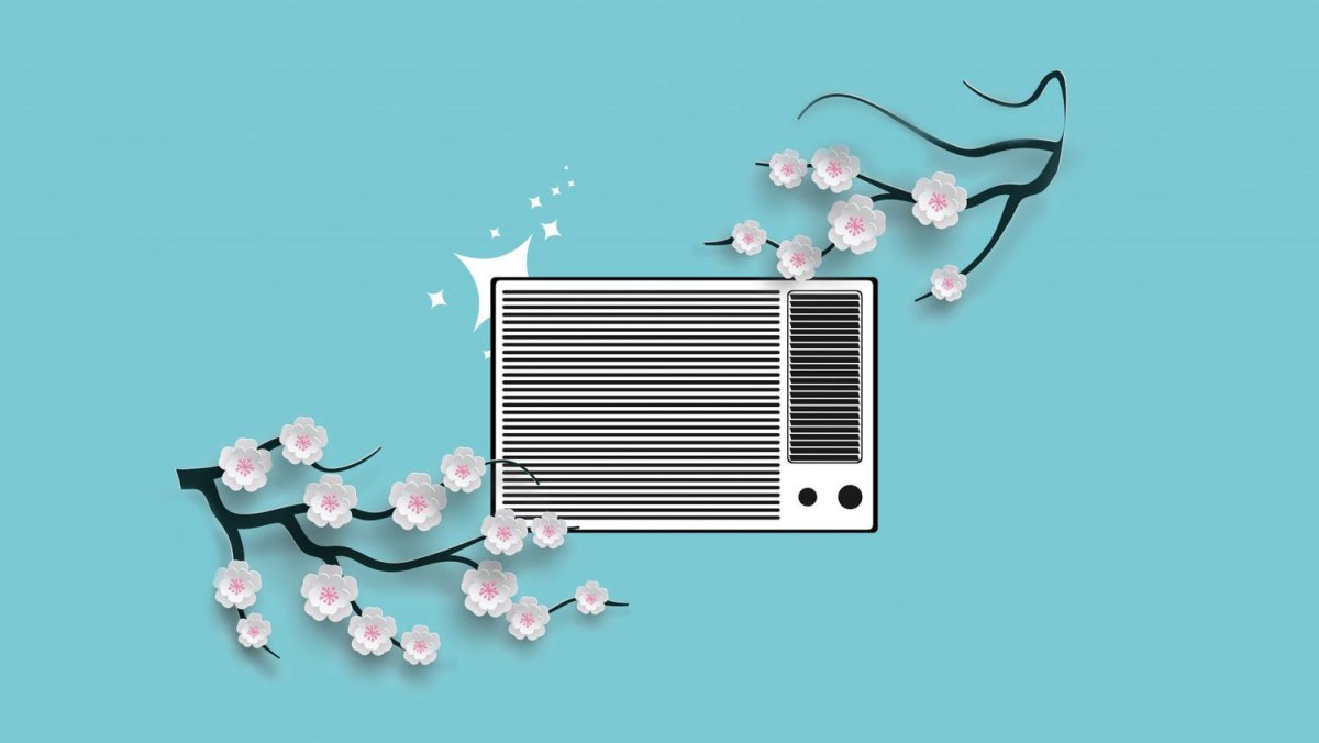 Кондиционер трафарет