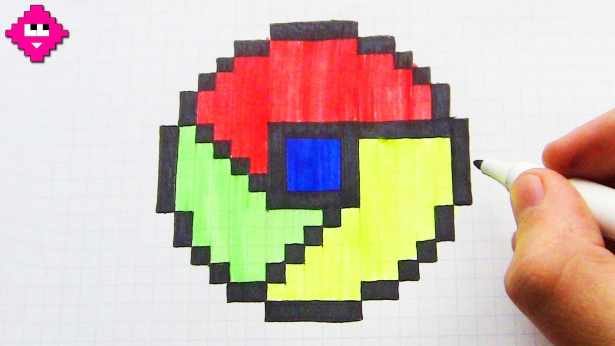 Значки приложений по клеточкам