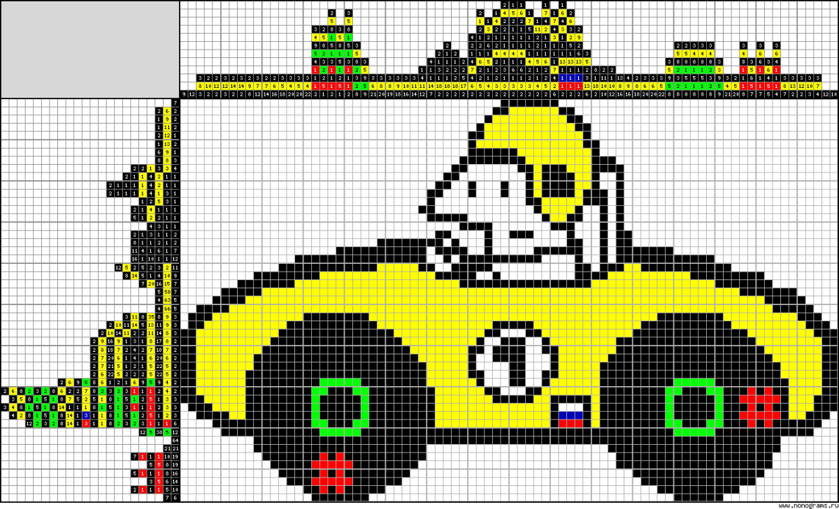 Пиксельный автомобиль