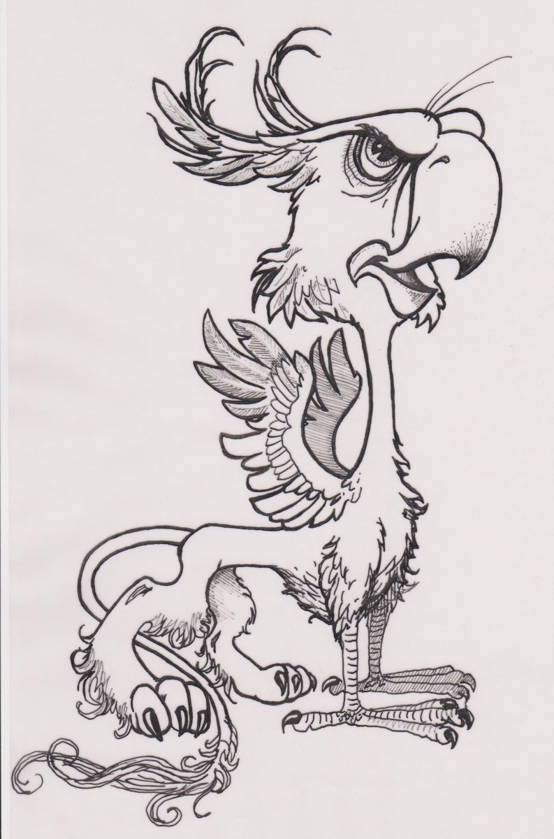 Грифон тату эскизы