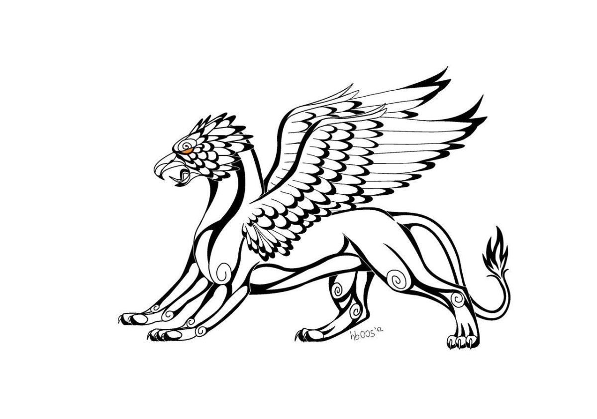 Грифон эскиз