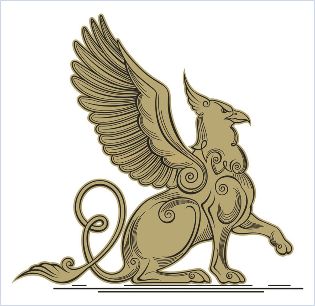 Грифон стилизация