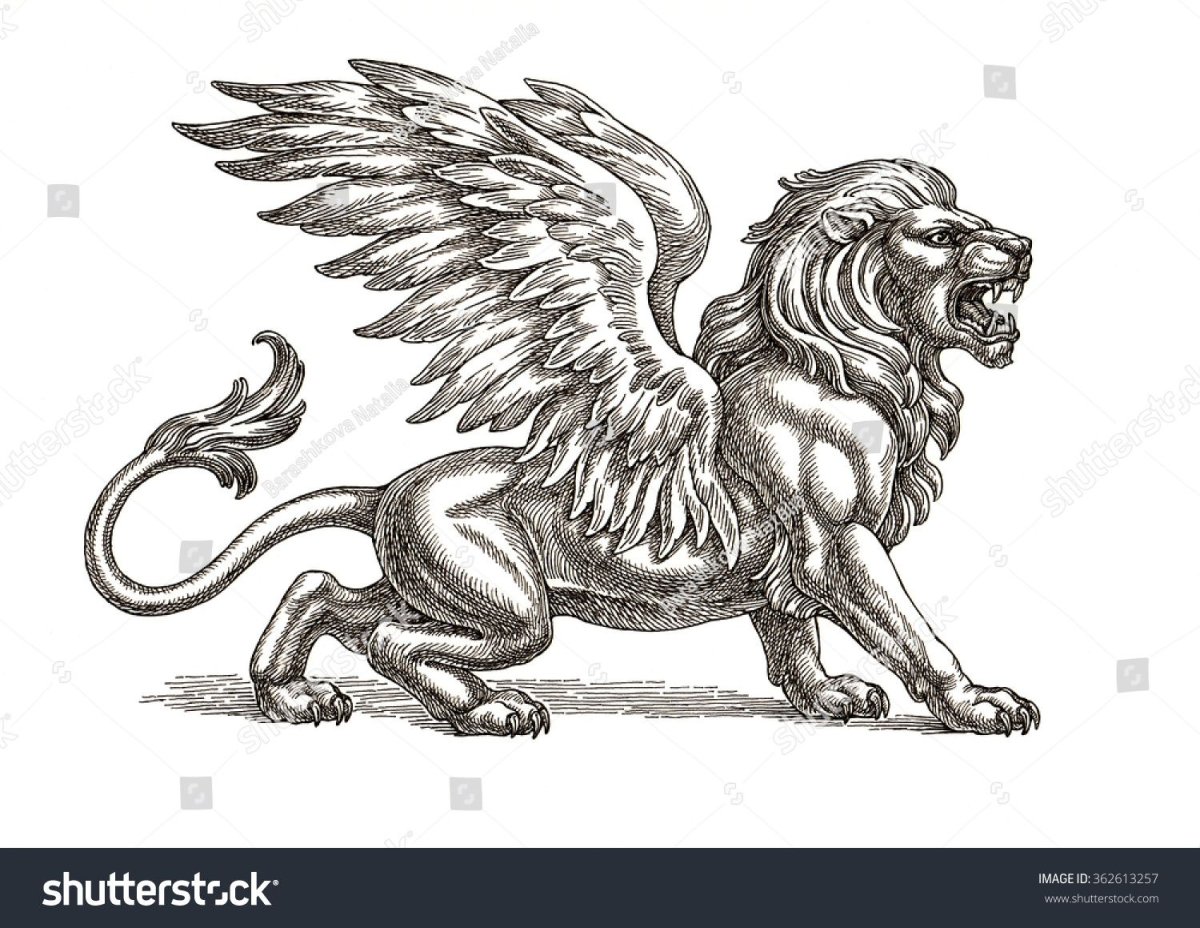 Крылатый Лев геральдика