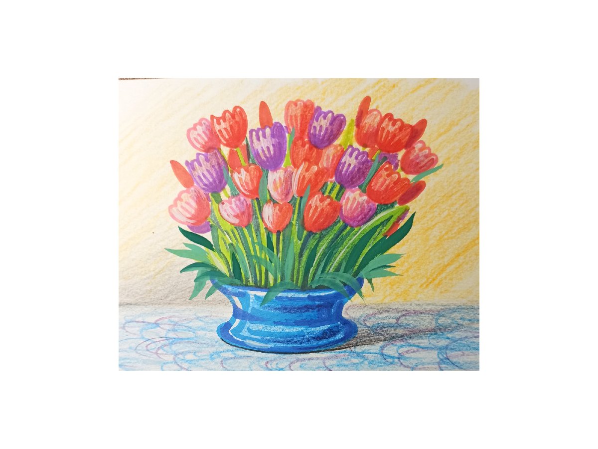 Тюльпаны пастельных тонов