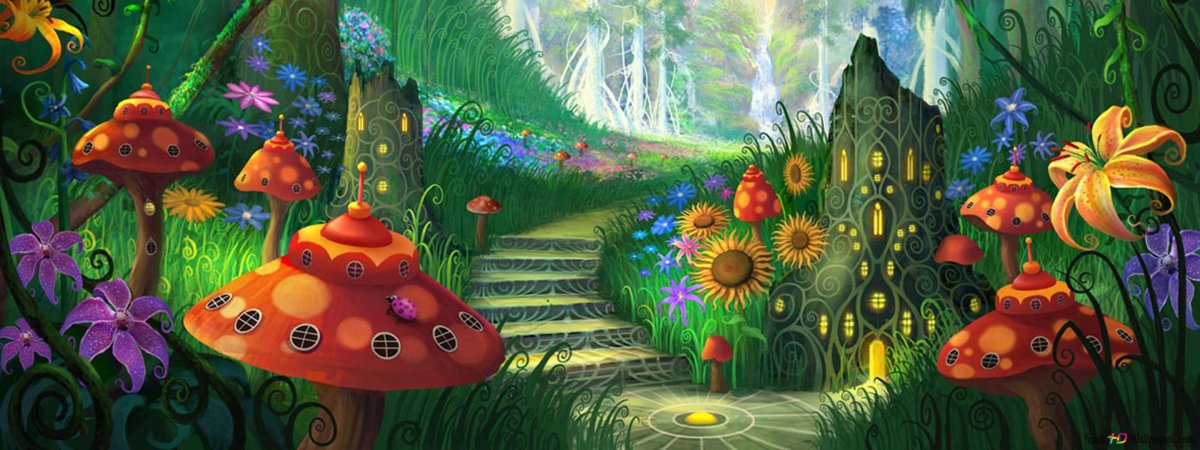 Волшебный лес иллюстрация