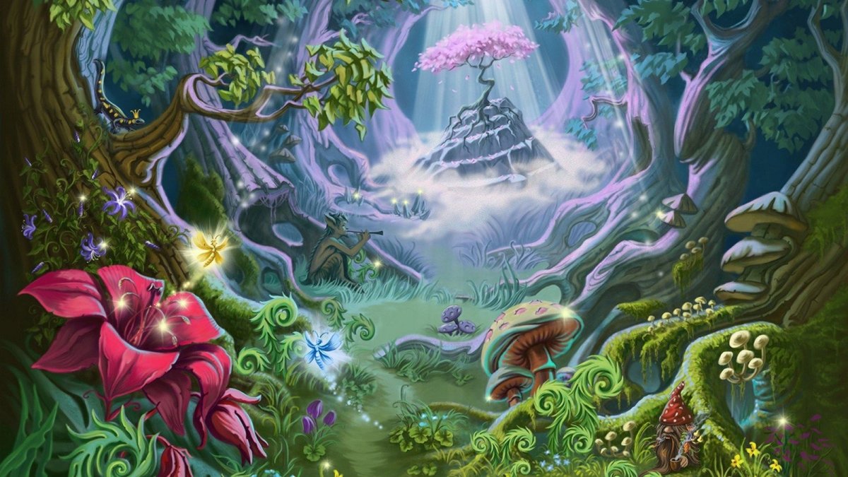 Рисунок на тему Волшебный лес