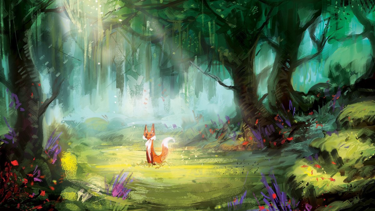 Волшебный лес арт