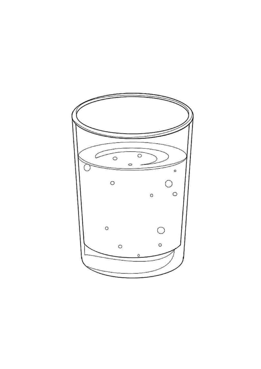 Стакан раскраска