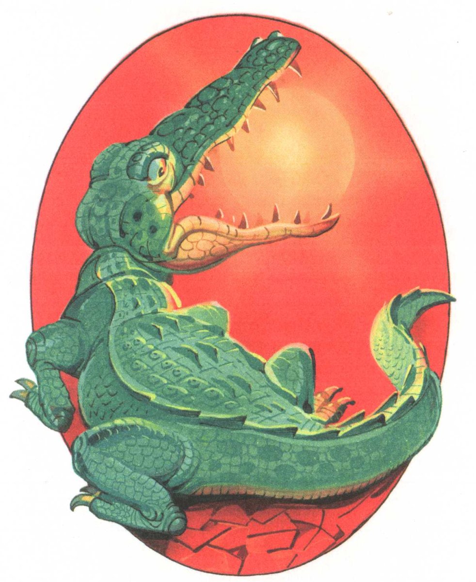 Бармалей Чуковский с крокодилом