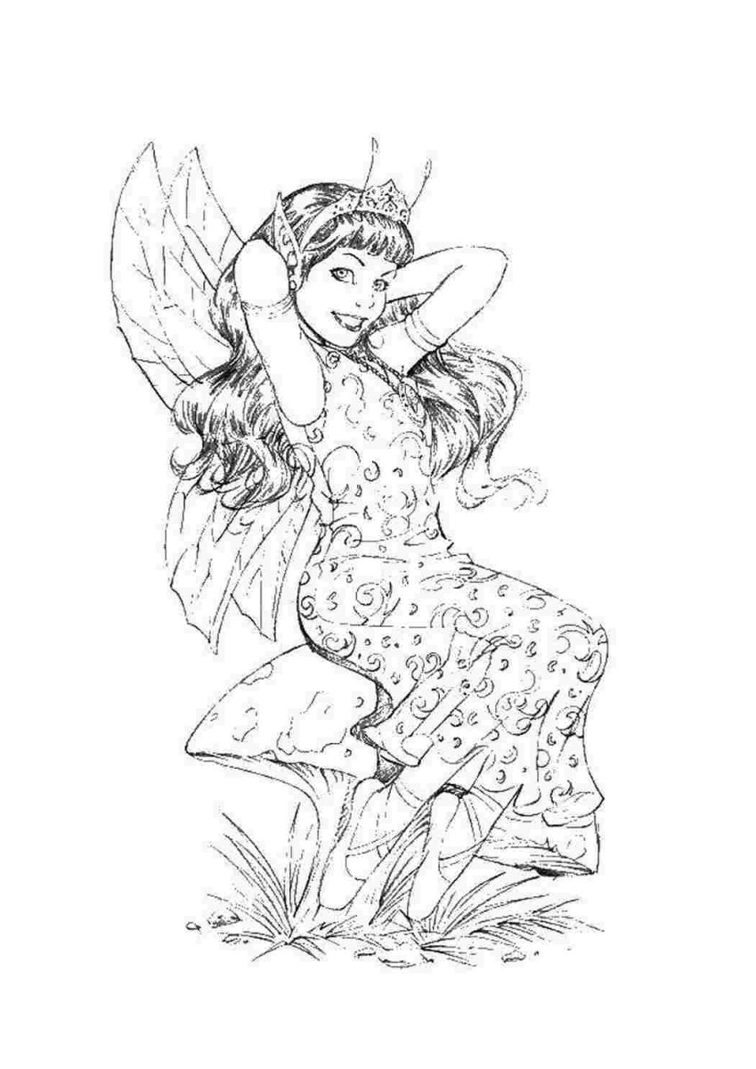 Раскраска. Феи