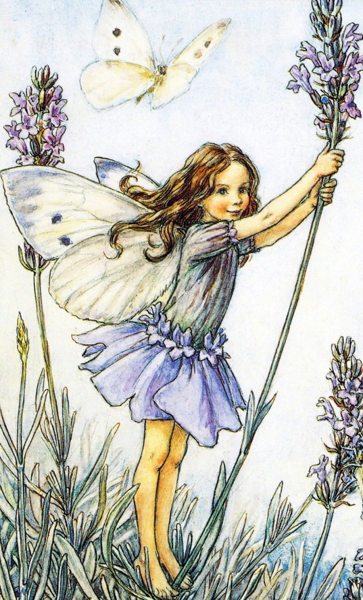 Ангел с цветами