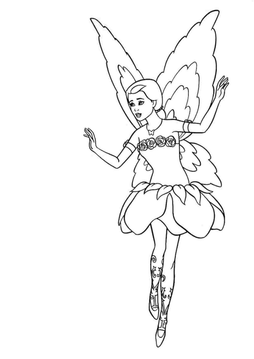 Прекрасные феи. Раскраска