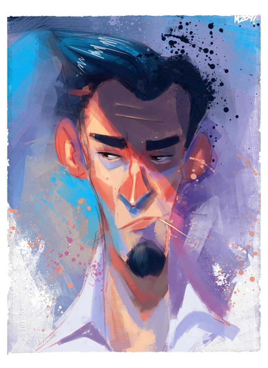 Портрет в мультяшном стиле