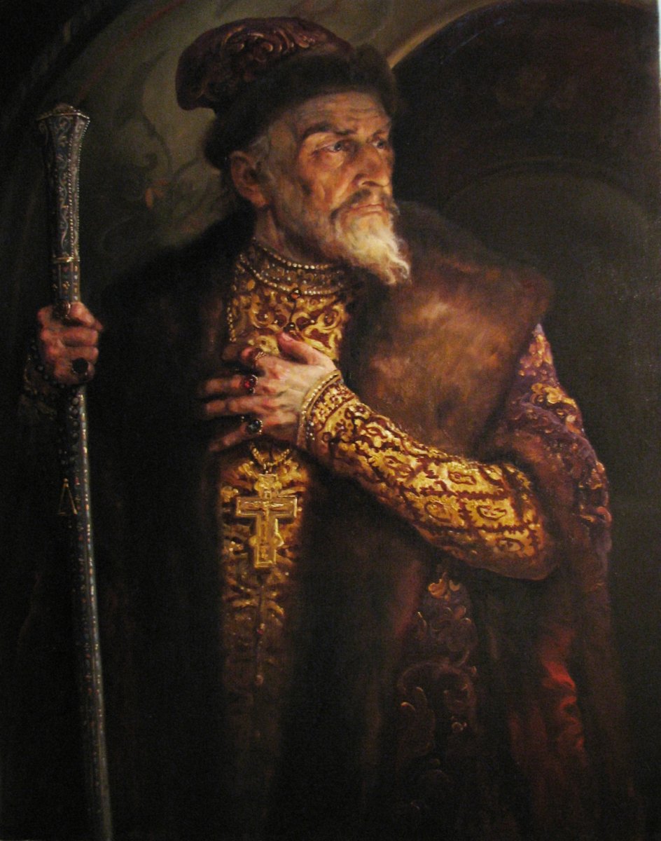 Иван Грозный портрет чб