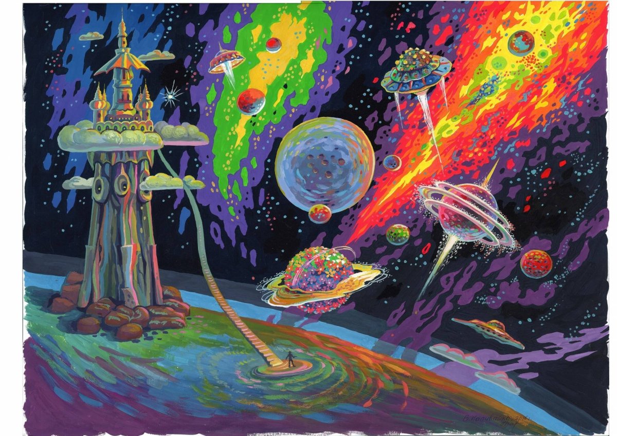 Космос в живописи художников